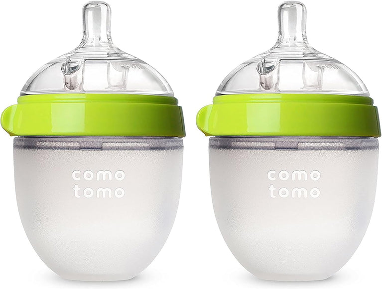 comotomo-natural-feel-baby-bottle-double-pack-green-white-150-ml-1