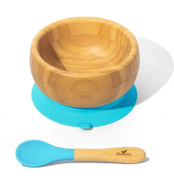 Avanchy-Baby-Bamboo-Stay-Put-Suction-BOWL-Spoon-BL-1-1