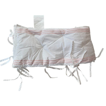 Pottery-Barn-Kids-Baby-Crib-Bumper-White-with-Pink-Border-1-1