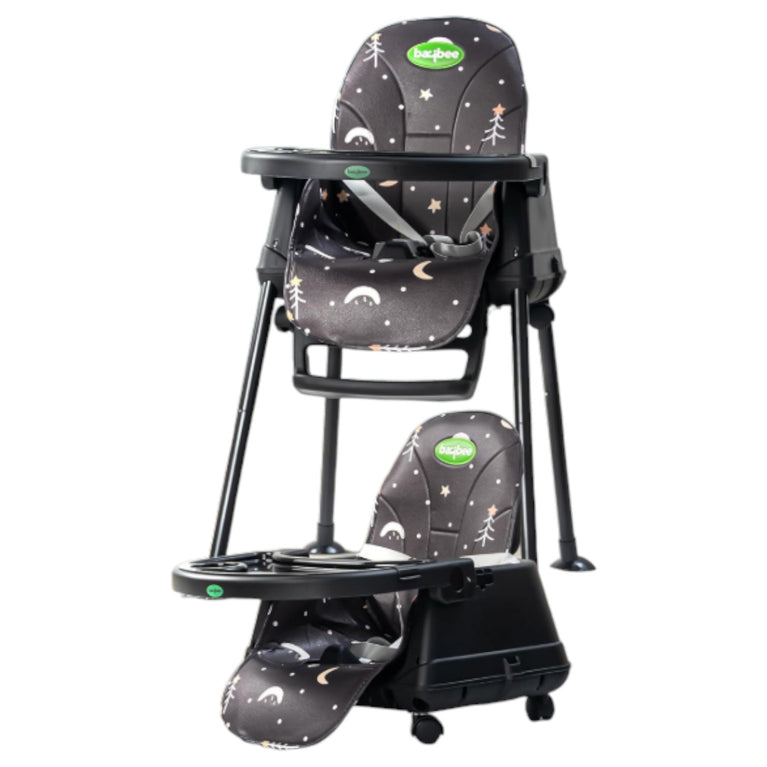 Baybee 4 in 1 Convertible Baby High Chair for Kids- Black
