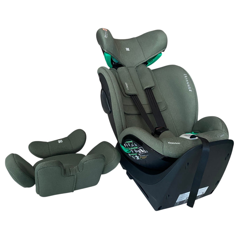 KikkaBoo-i-Size-Car-Seat-with-Isofix-Base-Army-Green-1