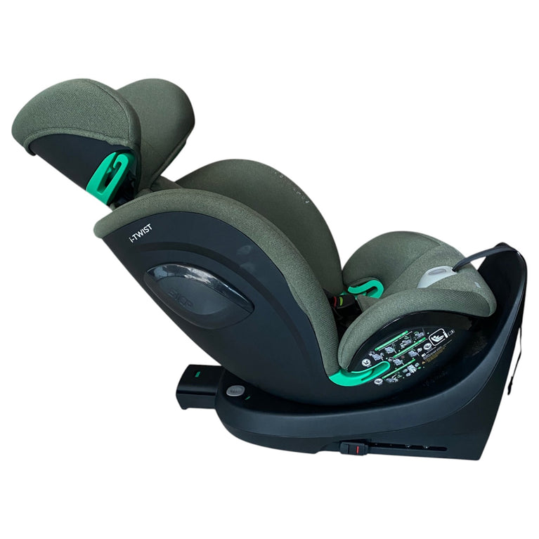 KikkaBoo-i-Size-Car-Seat-with-Isofix-Base-Army-Green-6