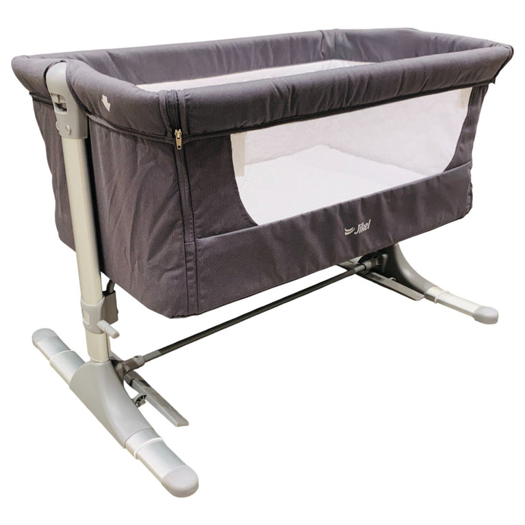 Jikel-Nova-Baby-Bedside-Crib-Dark-Grey-1-1
