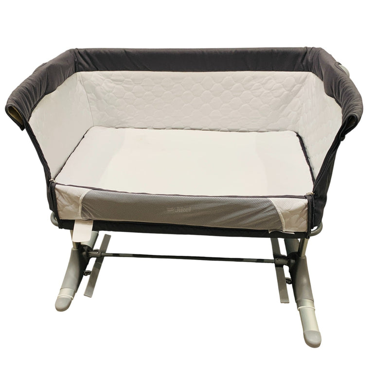 Jikel-Nova-Baby-Bedside-Crib-Dark-Grey-1-4