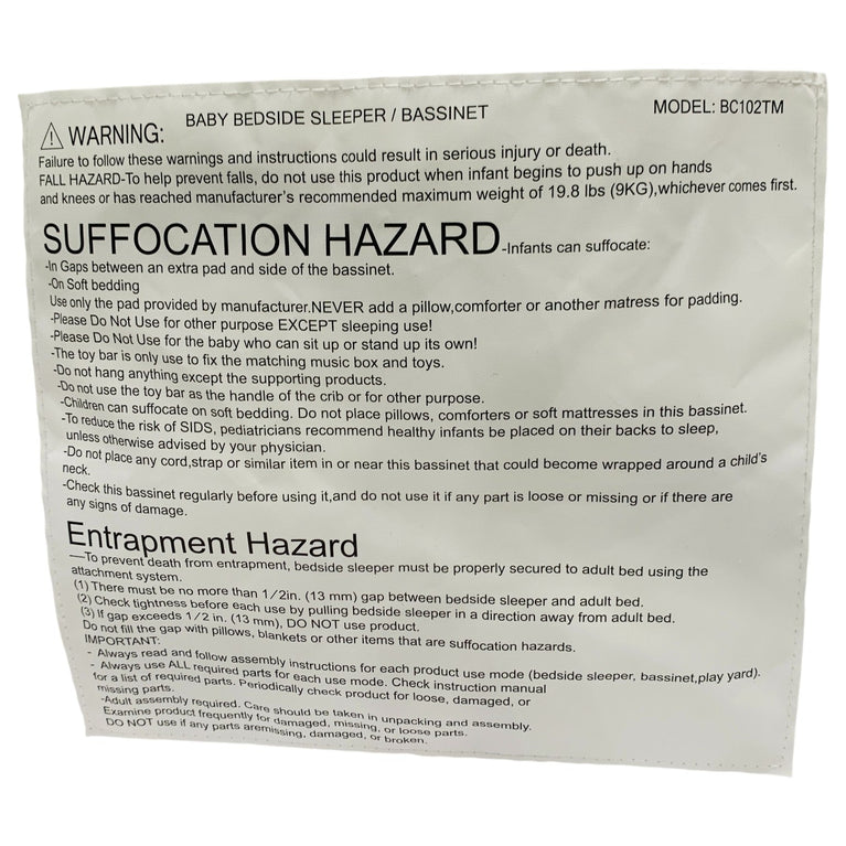 Bumble-&-Bird-Adjustable-Bedside-Bassinet/Crib-10-8