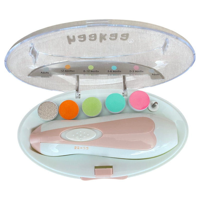 Haakaa-Baby-Nail-Trimmer-Electric-Safe-Clippers-File-Kit-Manicure-Set-Pink-4-4