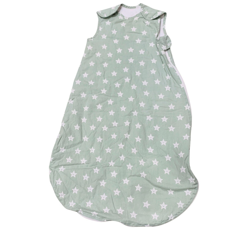 John-Lewis-Sleeping-bag-1-Tog-Green-with-White-Stars-1-2