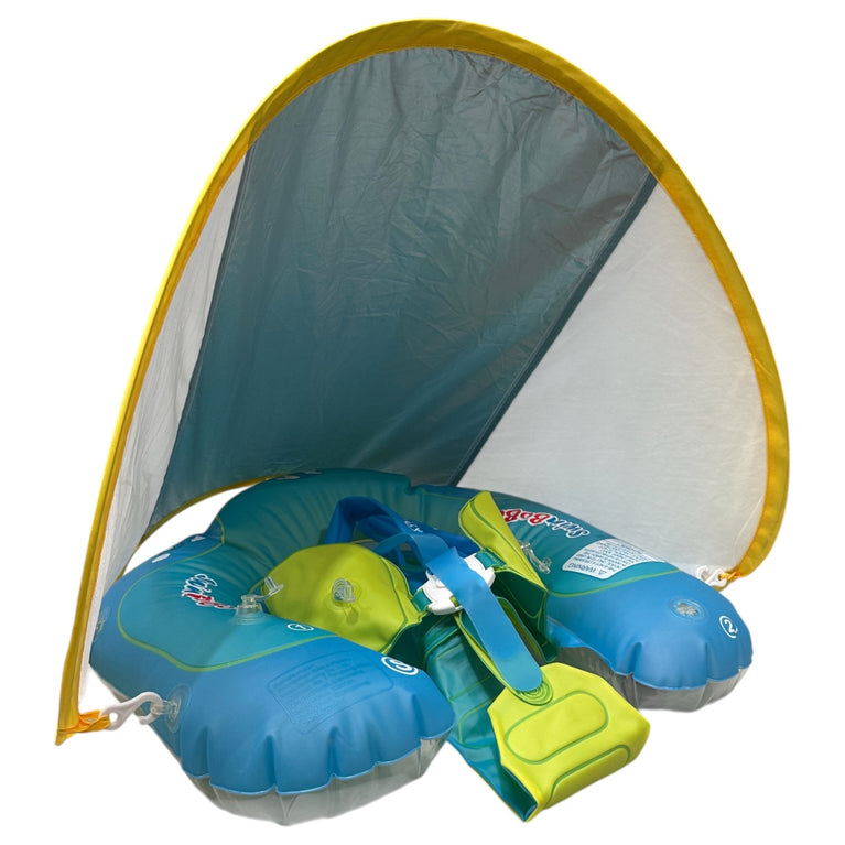 Swim-Bobo-Inflatable-Baby-Swim-Float-with-Sun-Canopy-Blue-(3-12-Months)-1-1