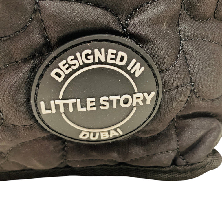 Little-Story-Premium-Stroller-Bag-Quilted-Black-1-2