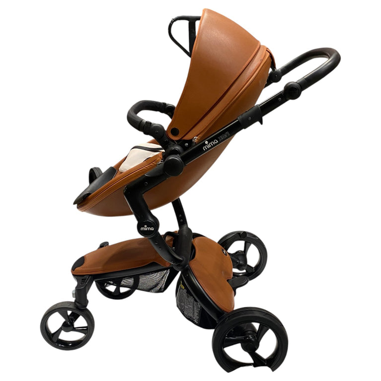 Mima-Xari-Max-2-in-1-Convertible-Stroller-+-Bassinet-Camel-/-Black-4-7