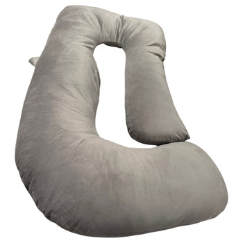 Moon-Organic-U-Shaped-Pregnancy-Pillow-Light-Grey-2-2