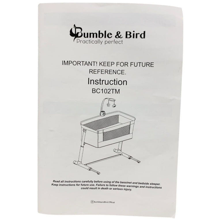 Bumble-&-Bird-Adjustable-Bedside-Bassinet-/-Crib-9-7