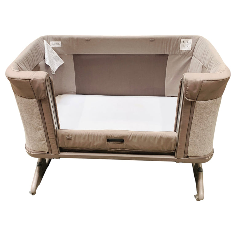 Chicco-Next2Me-Forever-Crib-with-Mattress-Almond-1-2