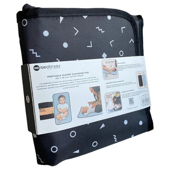 Neobreez-Portable-Diaper-Changing-Pad-–-Dark-Gray/Black-1-1