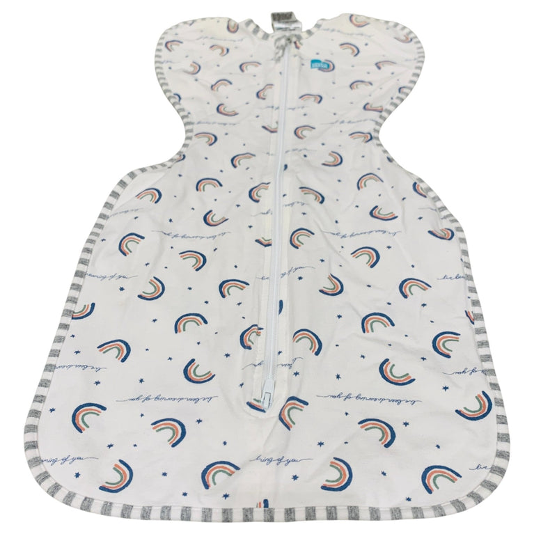 Love-To-Dream-Rainbow-Print-Swaddle-Up-Sleeping-Bag-Small-1.0-Tog-Newborn-1