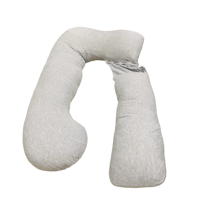 PharMeDoc-U-Shape-Full-Body-Maternity-Pillow-with-Detachable-Extension-Grey-1-3