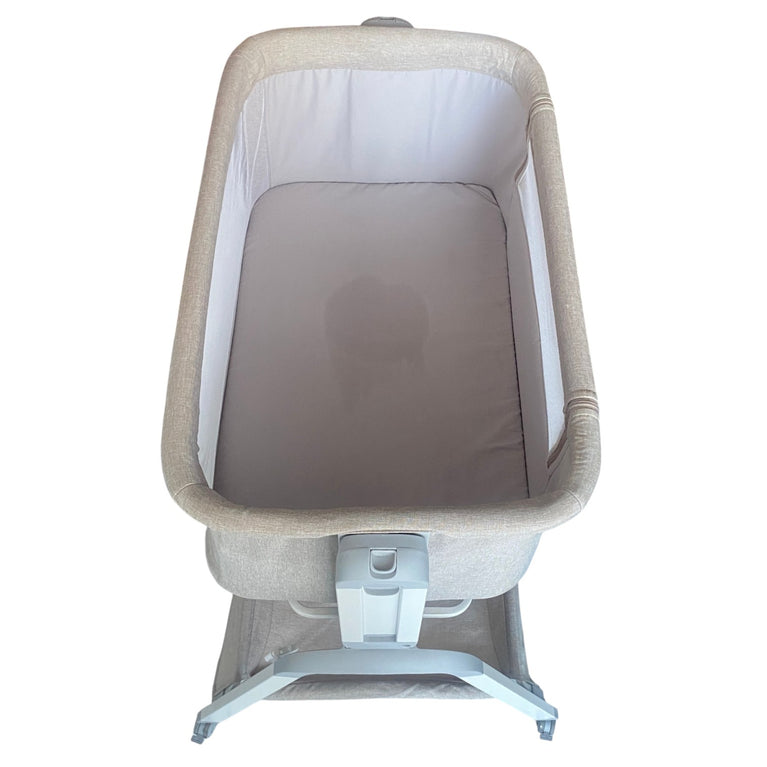 Giggles-Watson-Adjustable-Side-Bassinet-with-Glide-Function-Brown-1-6