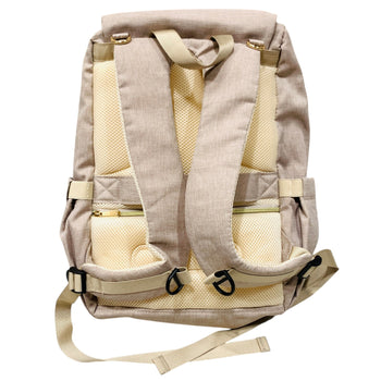 Juniors-Solid-Diaper-Backpack-with-Adjustable-Straps-and-Handle-Cream-1-2