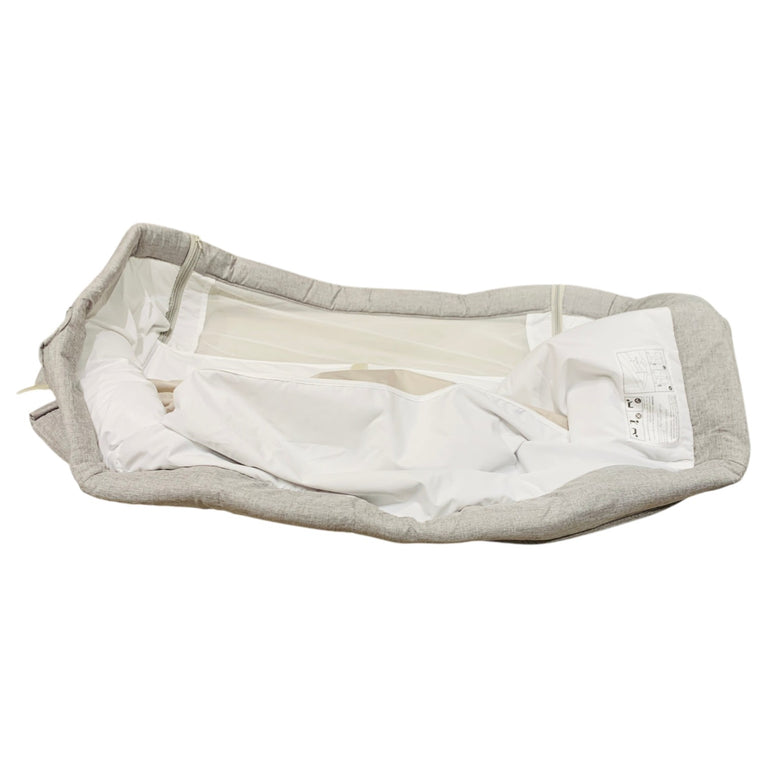 Juniors-Peyton-Adjustable-Side-Bassinet-with-Wheels-Grey-1-3