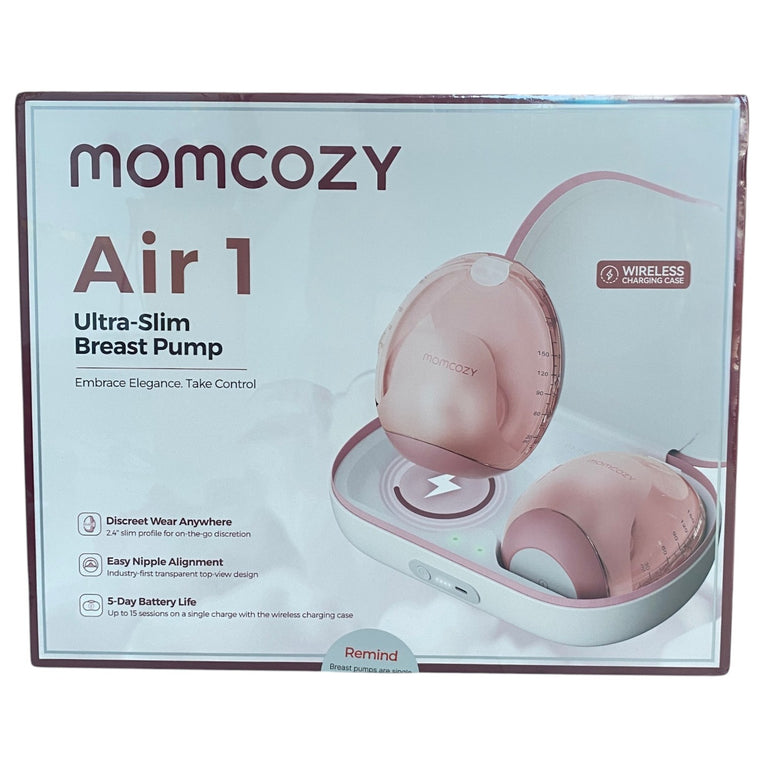 Momcozy-Air-1-Ultra-Slim-Breast-Pump-Pink-1-2