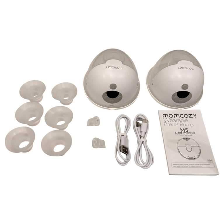 Momcozy-M5-Double-Electric-Wearable-Breast-Pump-Quill-Grey-1-2