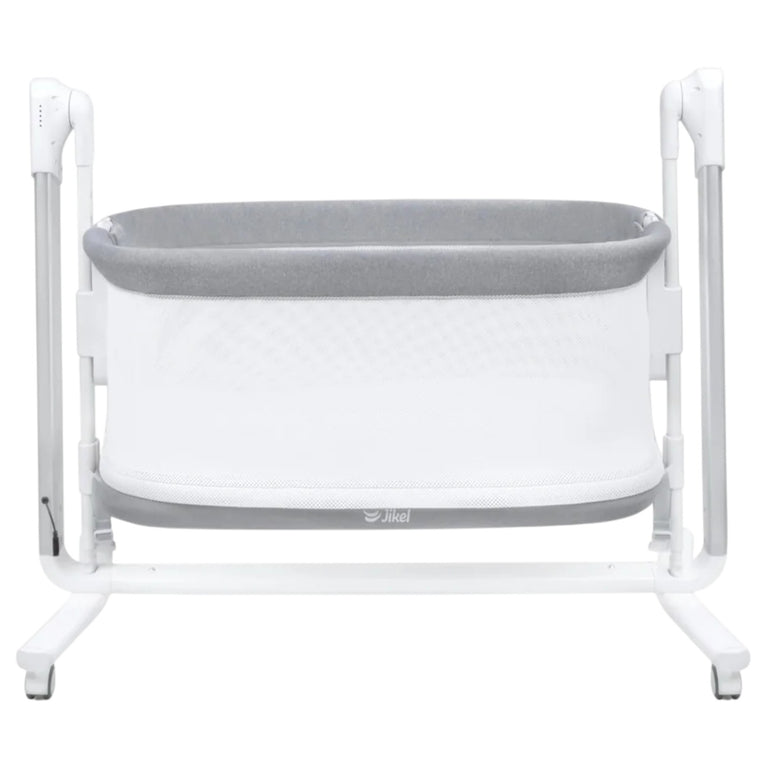 Jikel-Pony-2-in-1-Co-sleeper-Crib-&-Swing-Grey-3-4