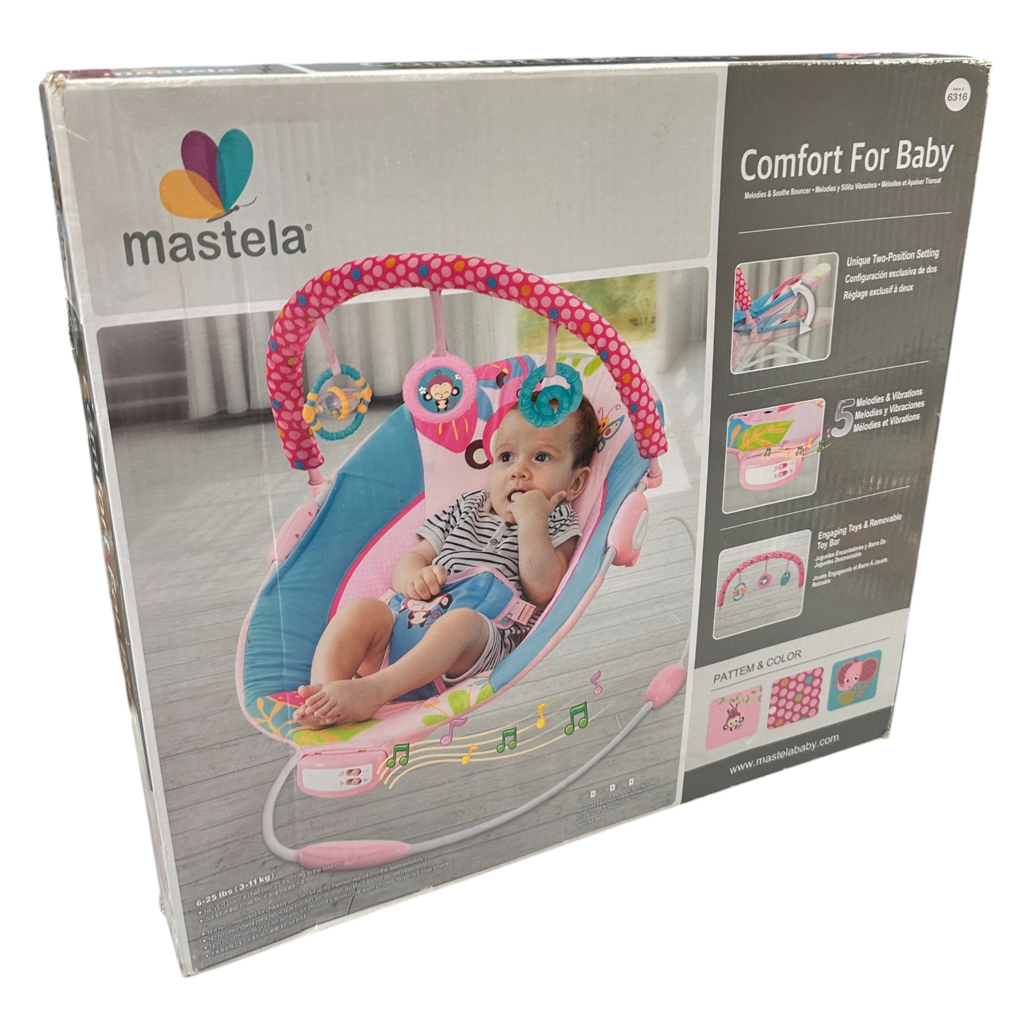 Mastela Baby Bouncer For Newborns Pink Shop used Bouncers