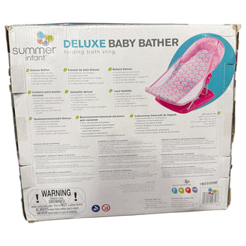 Summer Infant Deluxe Baby Bather - Bubble Waves Pink