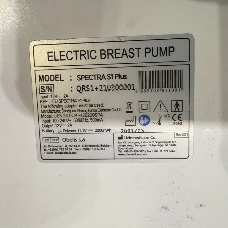 Spectra S1 Plus Hospital Grade Electric Breast Pump
