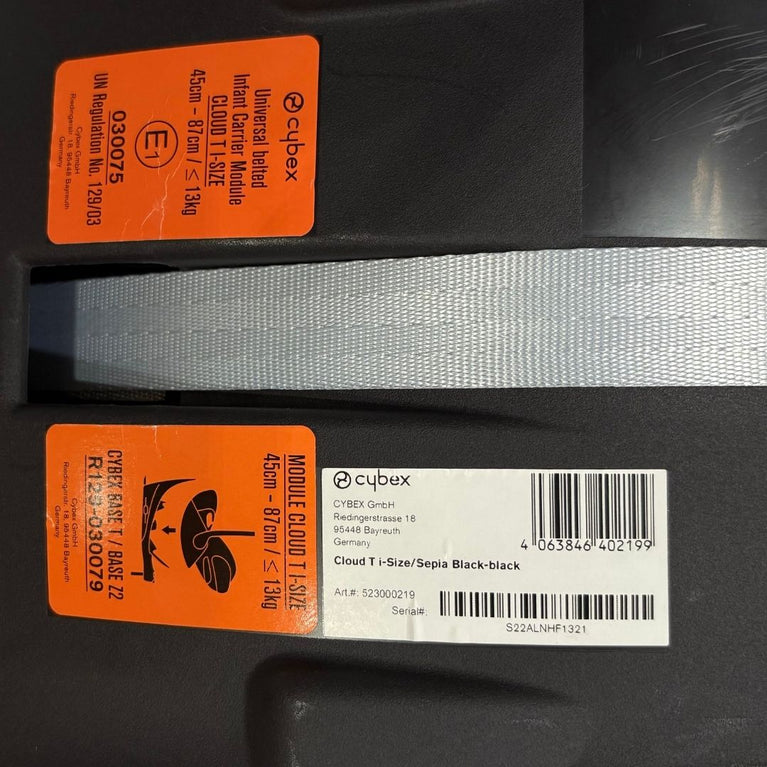 Cybex Cloud T i-Size Infant Car Seat - Sepia Black