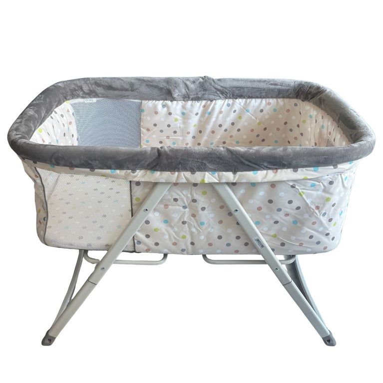 Hauck Dreamer Foldable Bassinet - Multi Dots Sand