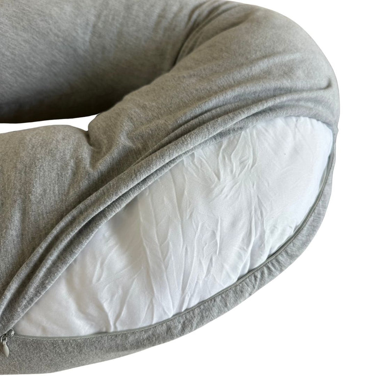 PharMeDoc The CeeCee C-Shape Pregnancy Pillow - Light Grey