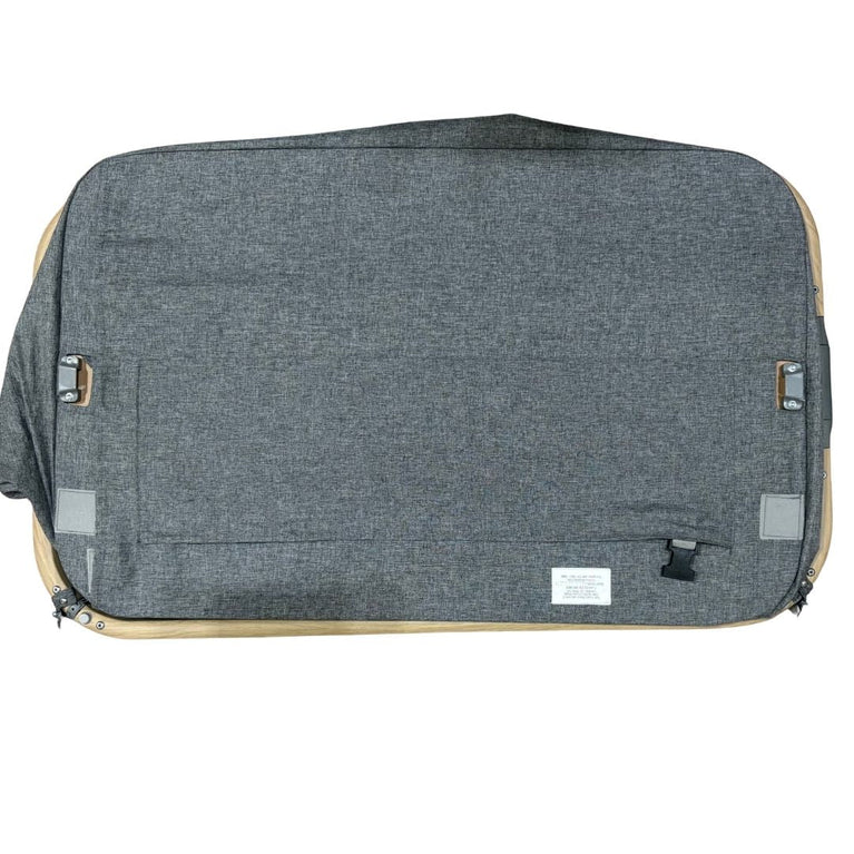 Tutti Bambini CoZee Air Bedside Crib/Co-Sleeper Rocker-Oak & Charcoal