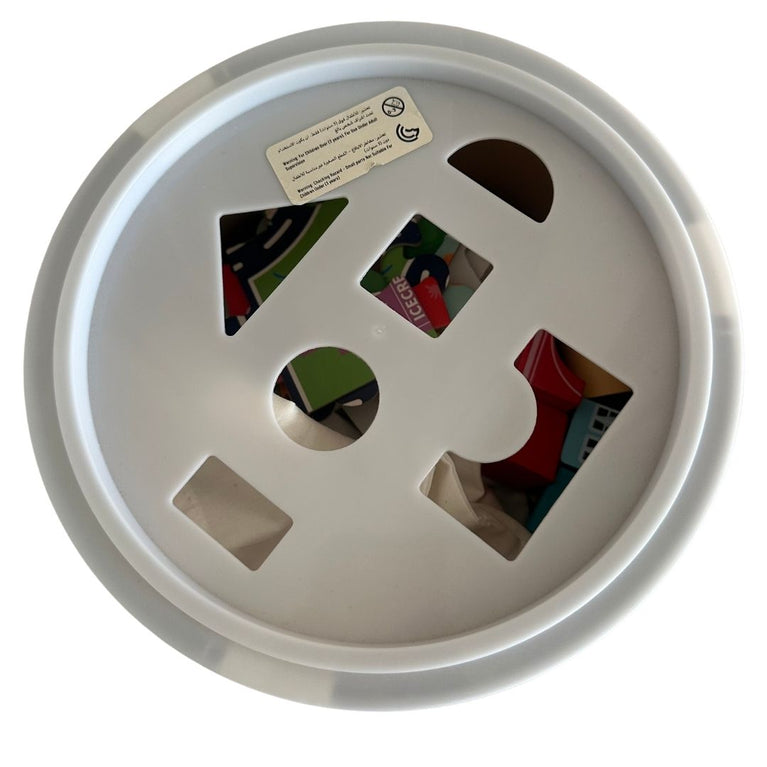 Leo & Friends Wooden City Building Block Toy 100-Piece Set