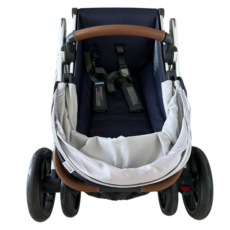 UPPAbaby Vista V1 Stroller - Taylor (Indigo/Silver/Saddle Leather) - (2019)