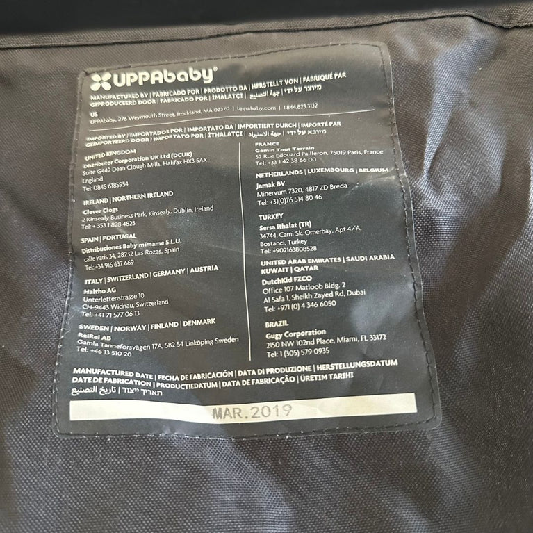 UPPAbaby Vista V1 Stroller - Taylor (Indigo/Silver/Saddle Leather) - (2019)