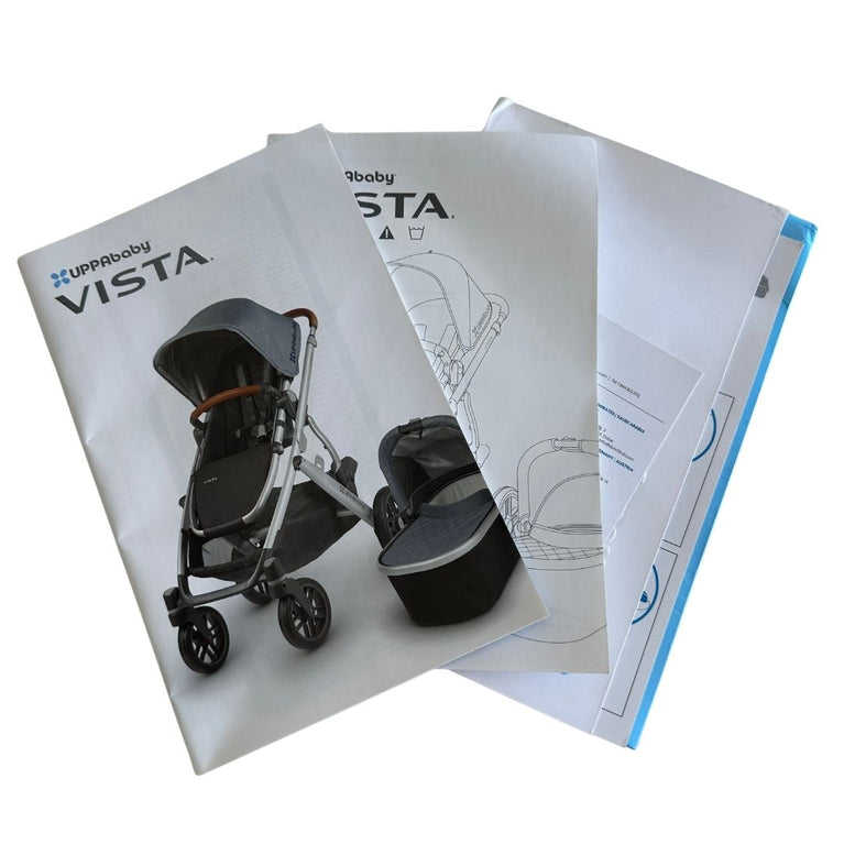 UPPAbaby Vista V1 Stroller - Taylor (Indigo/Silver/Saddle Leather) - (2019)