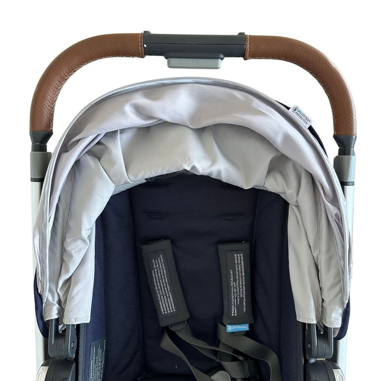 UPPAbaby Vista V1 Stroller - Taylor (Indigo/Silver/Saddle Leather) - (2019)