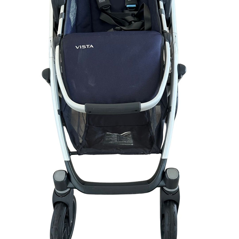 UPPAbaby Vista V1 Stroller - Taylor (Indigo/Silver/Saddle Leather) - (2019)
