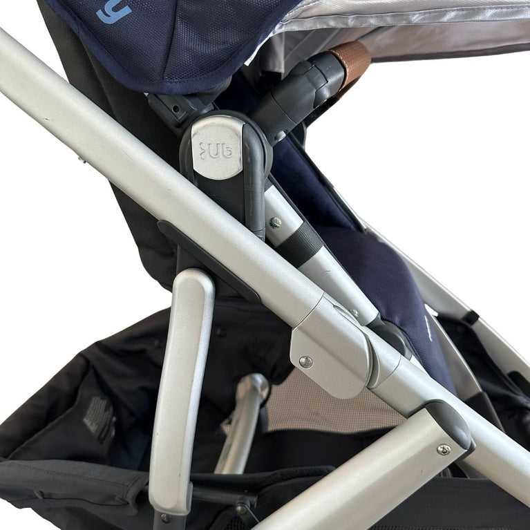 UPPAbaby Vista V1 Stroller - Taylor (Indigo/Silver/Saddle Leather) - (2019)