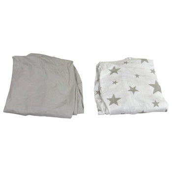 Snuz SnuzPod Crib Fitted Sheets Pack of 2 - Stars