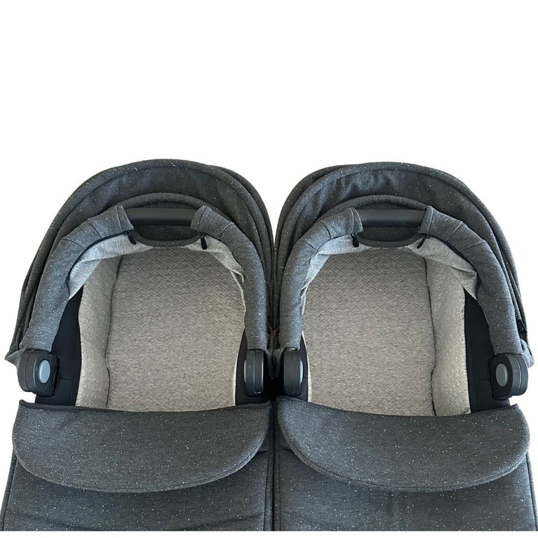 Contours Element Convertible Side-by-Side Double Stroller - Storm Grey