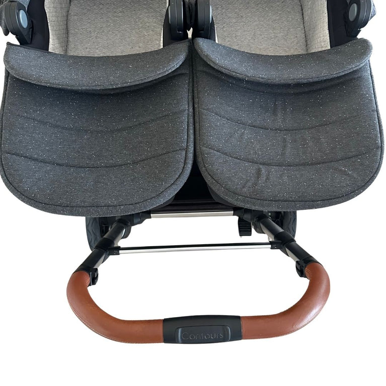 Contours Element Convertible Side-by-Side Double Stroller - Storm Grey