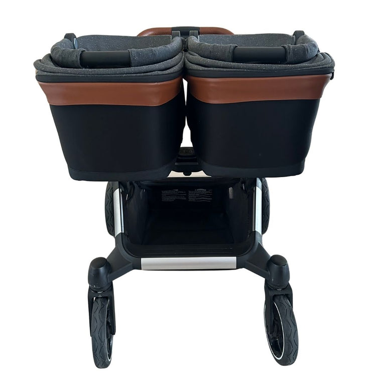 Contours Element Convertible Side-by-Side Double Stroller - Storm Grey