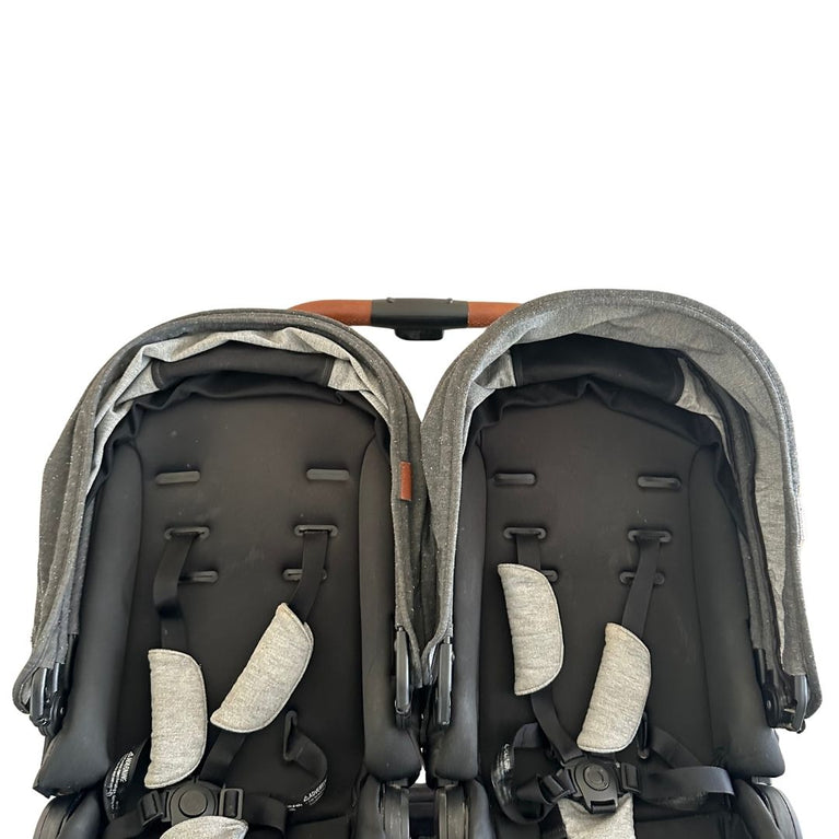 Contours Element Convertible Side-by-Side Double Stroller - Storm Grey