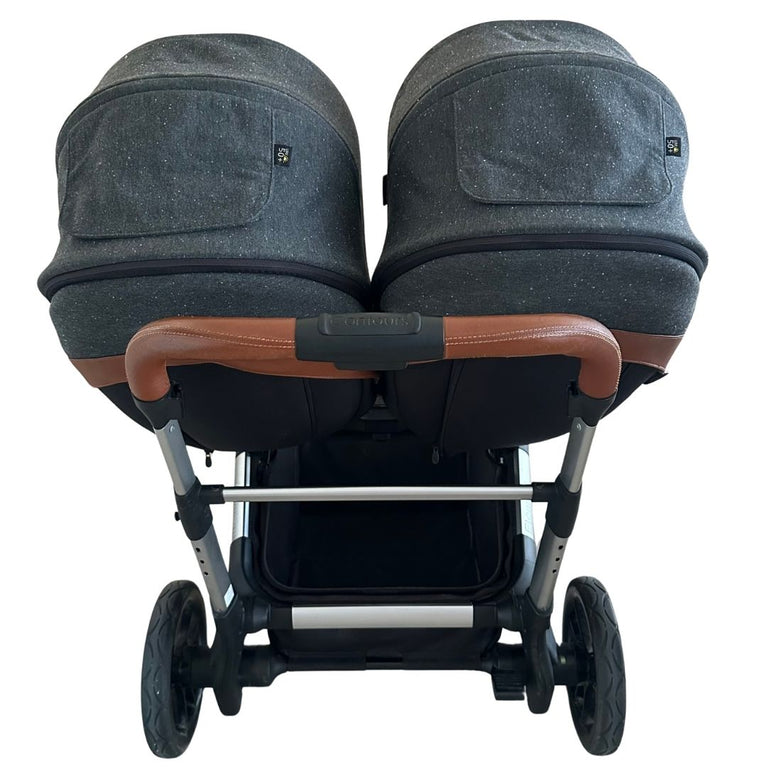 Contours Element Convertible Side-by-Side Double Stroller - Storm Grey