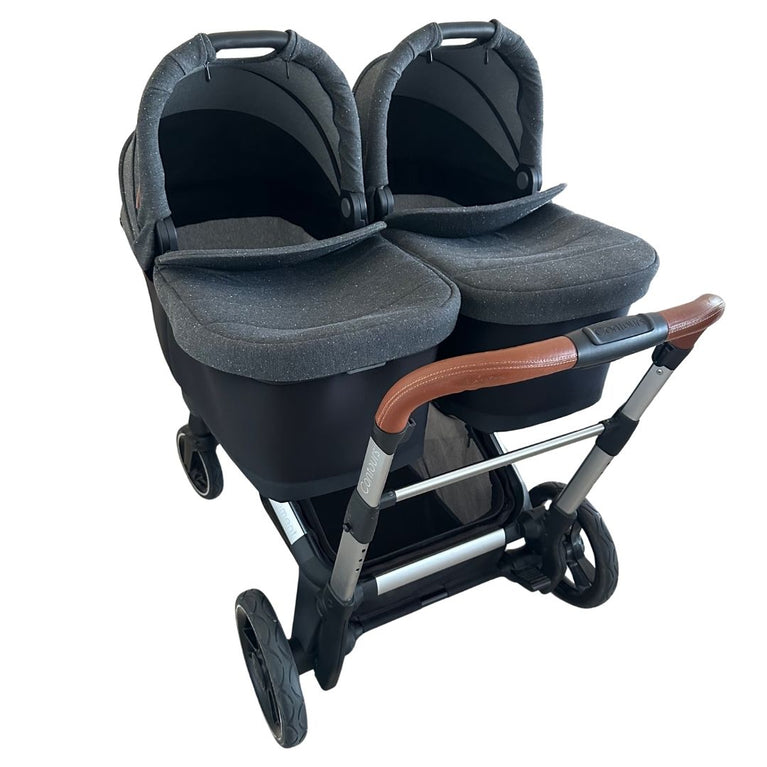 Contours Element Convertible Side-by-Side Double Stroller - Storm Grey