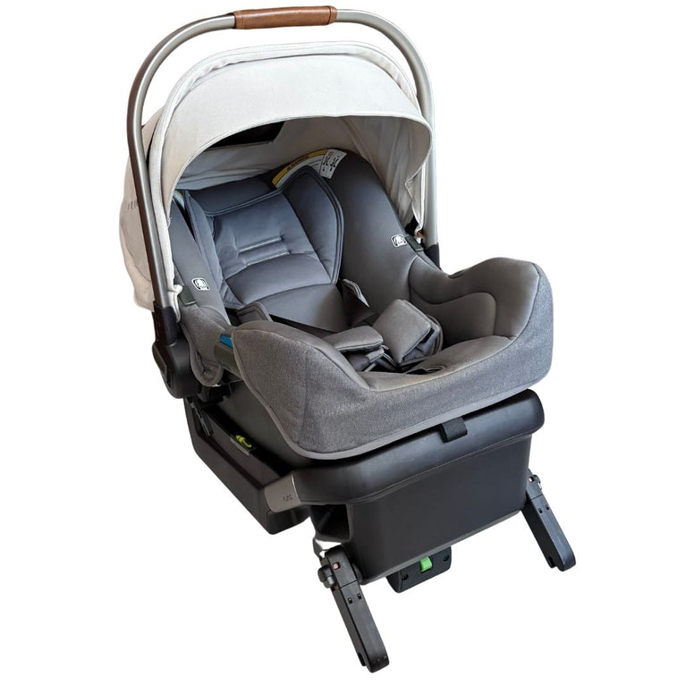 Nuna Pipa Klik Baby Car Seat with Isofix Base - Grey / Beige