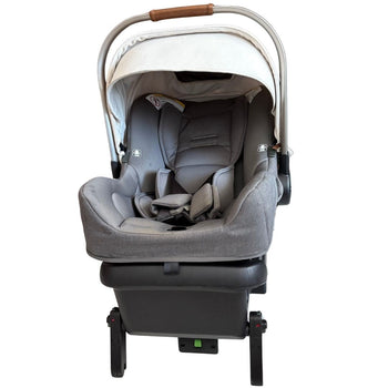 Nuna Pipa Klik Baby Car Seat with Isofix Base - Grey / Beige