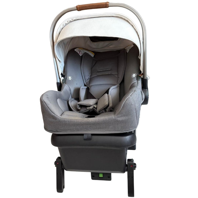 Nuna Pipa Klik Baby Car Seat with Isofix Base - Grey / Beige